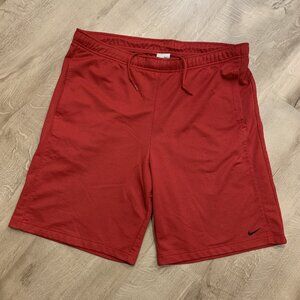 Vintage Y2K Nike Basketball Shorts Men’s Medium M Red/Navy Embroidered Swoosh